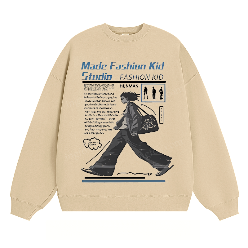 Made Fashion Kid - Classic Unisex Fit Crewneck Sweatshirt