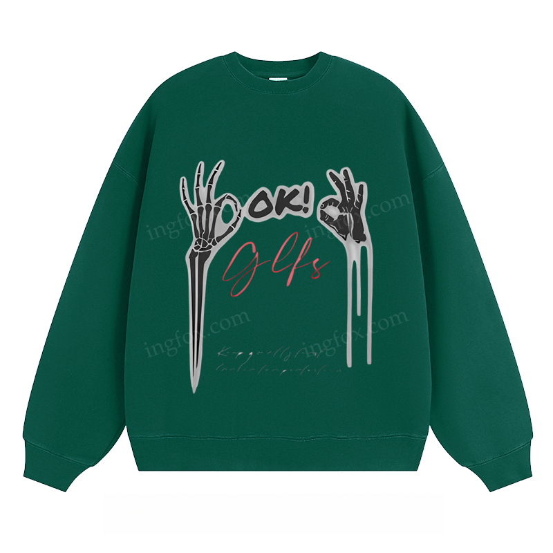 OK! Glfs Skeleton Hand - Classic Unisex Fit Crewneck Sweatshirt