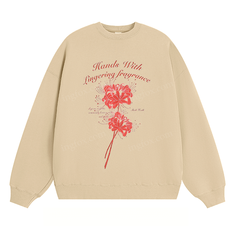 " Hands With Lingering Fragrance" - Classic Unisex Fit Crewneck Sweatshirt
