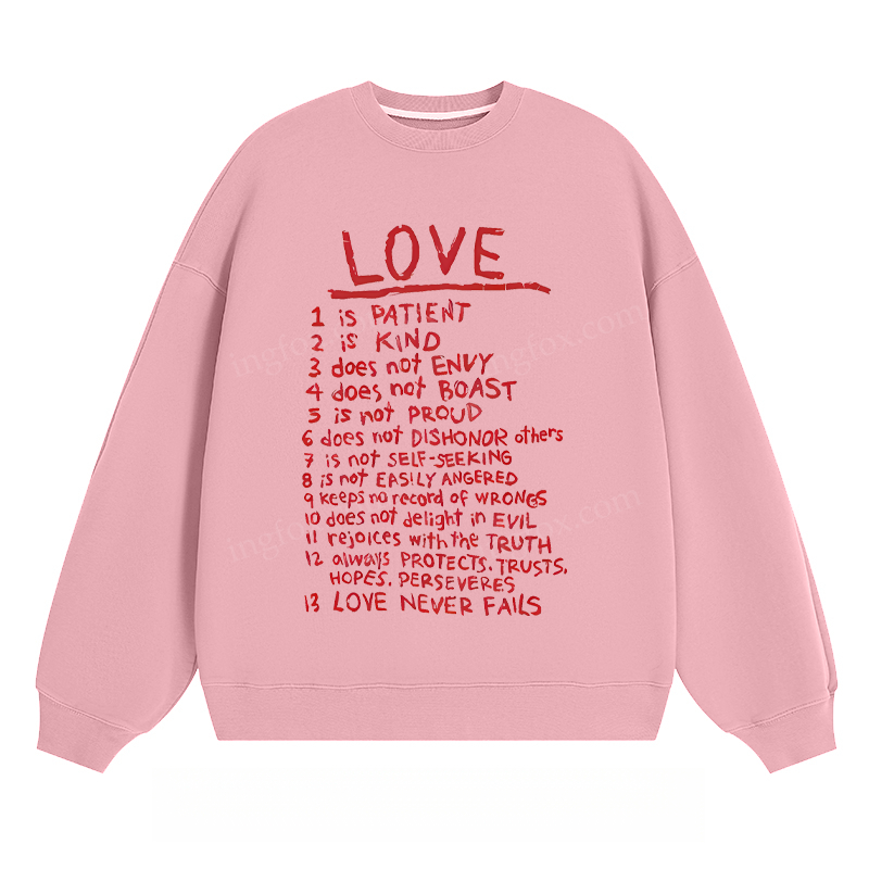 "LOVE" - Classic Unisex Fit Crewneck Sweatshirt