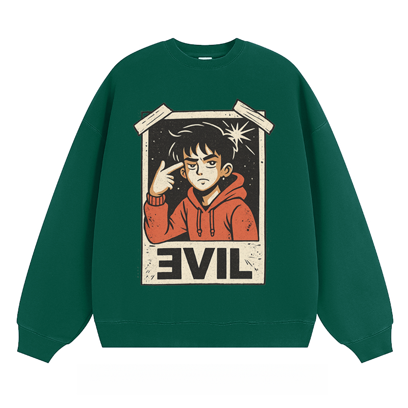 Evil Graphic - Classic Unisex Fit Crewneck Sweatshirt
