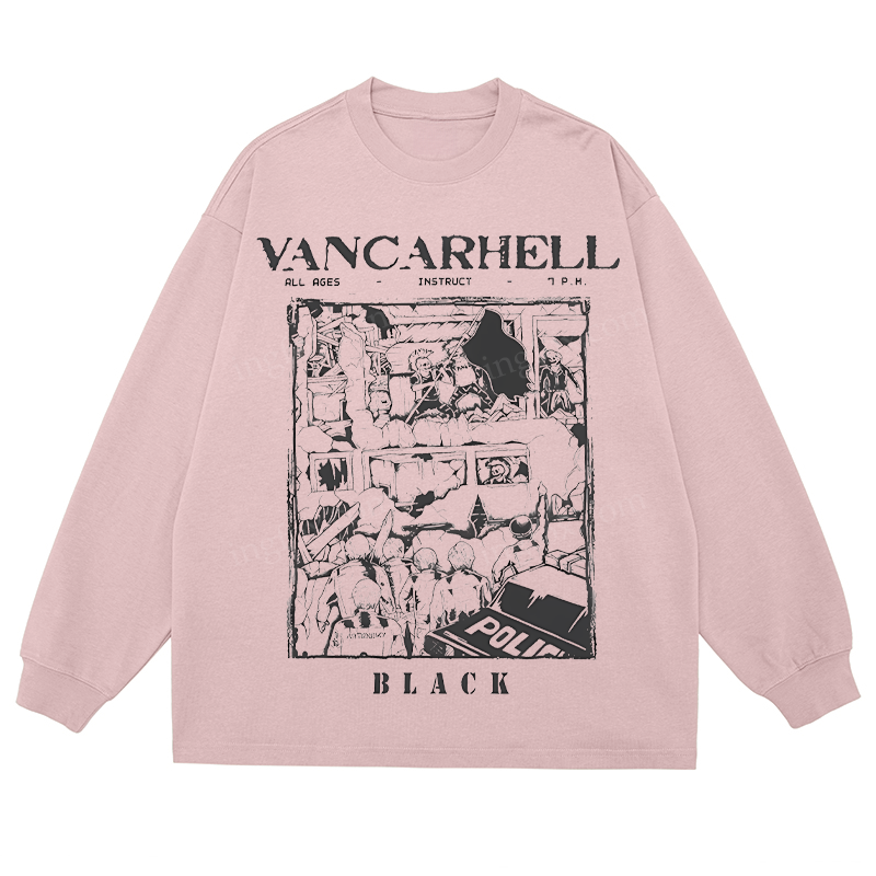 Vancarhell Graphic - Classic Unisex Fit Cotton Long Sleeve Tee