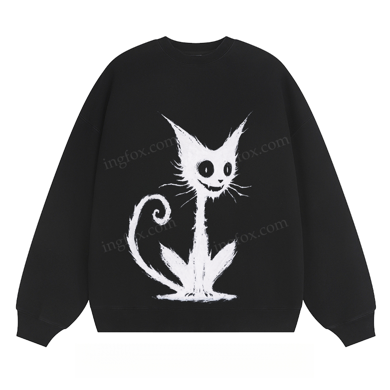 Whimsical Black Cat - Classic Unisex Fit Crewneck Sweatshirt