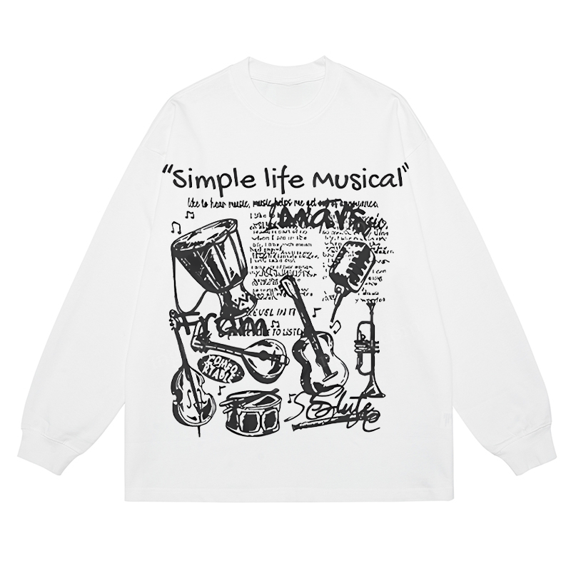 Simple Life Musical - Classic Unisex Fit Cotton Long Sleeve Tee