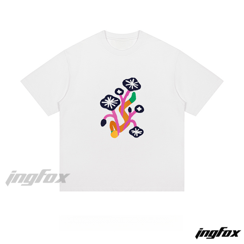 Colorful Mushroom Doodle - Loose Fit Short Sleeve T-Shirt