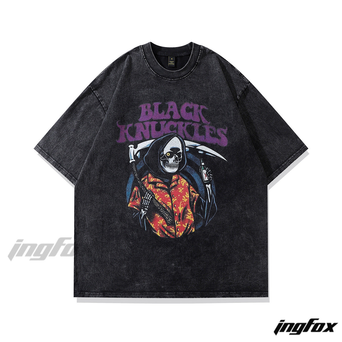 Reaper Knuckles - Vintage Washed Oversized T-Shirt
