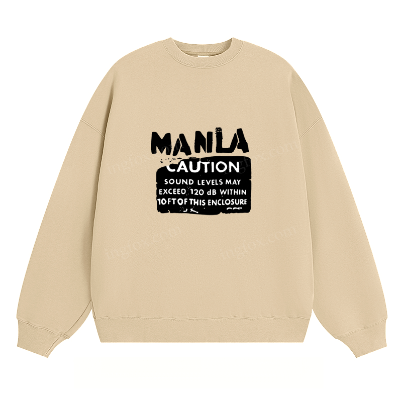 Manila Caution - Classic Unisex Fit Crewneck Sweatshirt