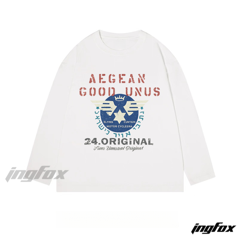 Aegean - Themed Graphic Long - Sleeve Tee