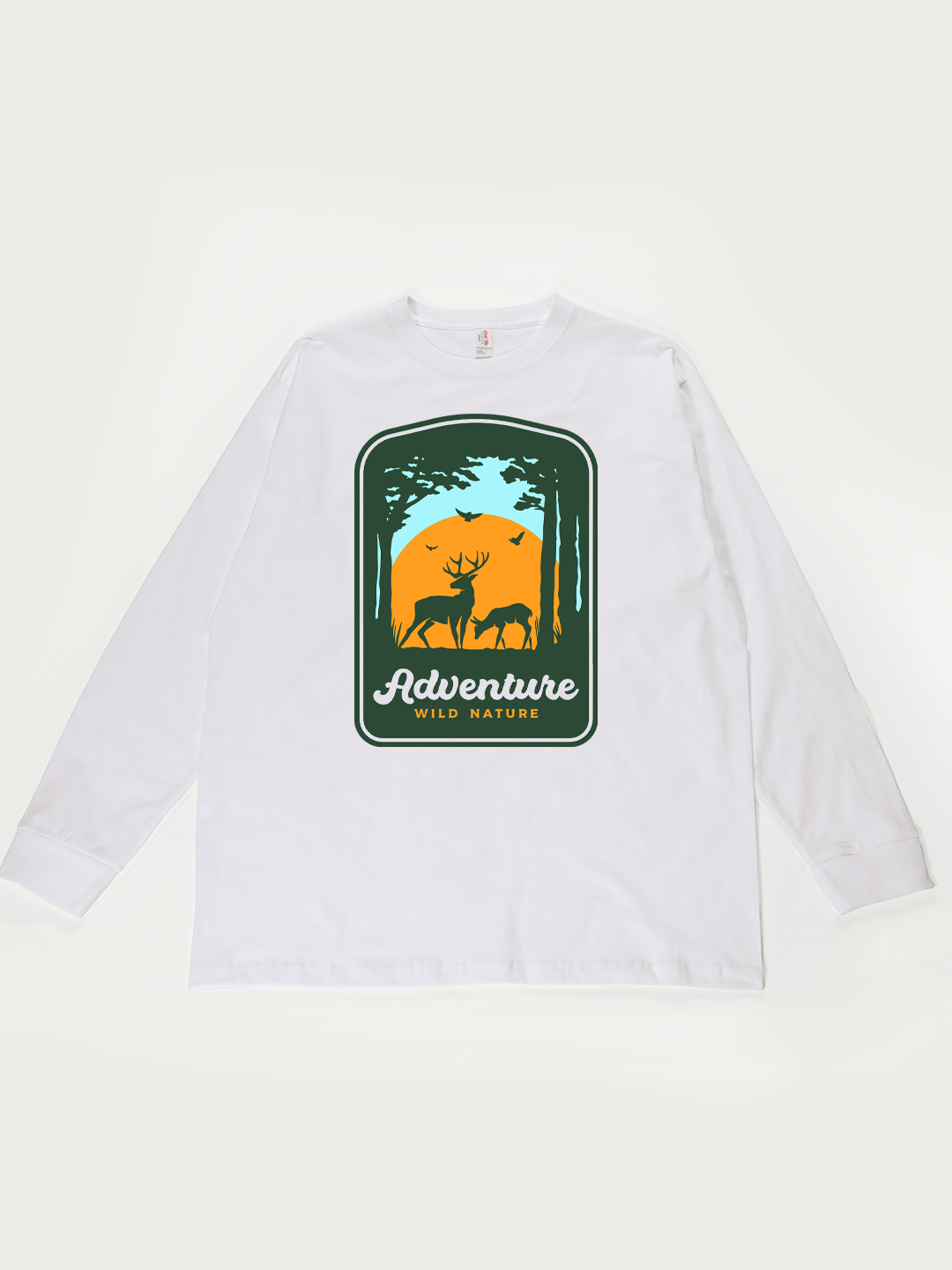 Adventure Wild Nature - Unisex Retro Cotton Long Sleeve T-Shirt