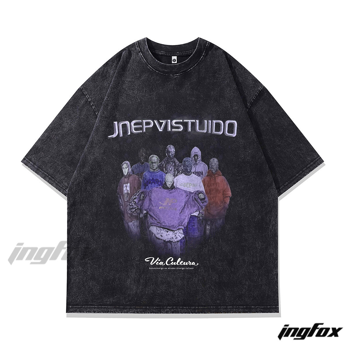Retro Streetwear Collective - Vintage Washed Oversized T-Shirt