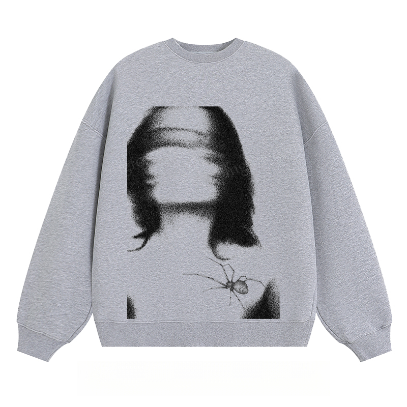 Artistic Portrait & Spider - Classic Unisex Fit Crewneck Sweatshirt