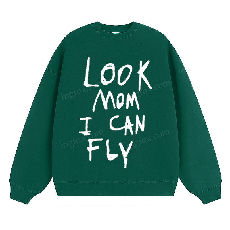 "Look Mom I Can Fly" - Classic Unisex Fit Crewneck Sweatshirt