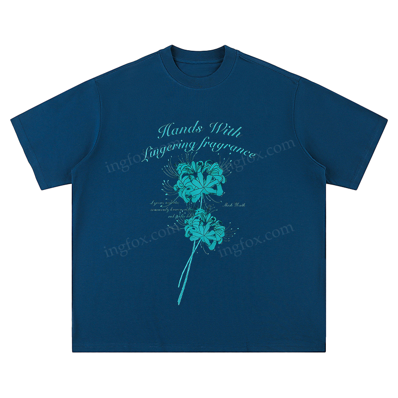 " Hands With Lingering Fragrance" Floral - Unisex Fit Short Sleeve T - Shirt