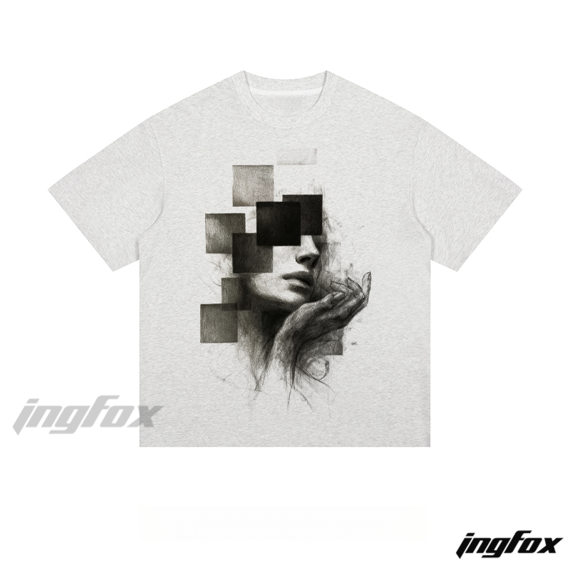 Artistic Cubist Portrait - Loose Fit Short Sleeve T-Shirt