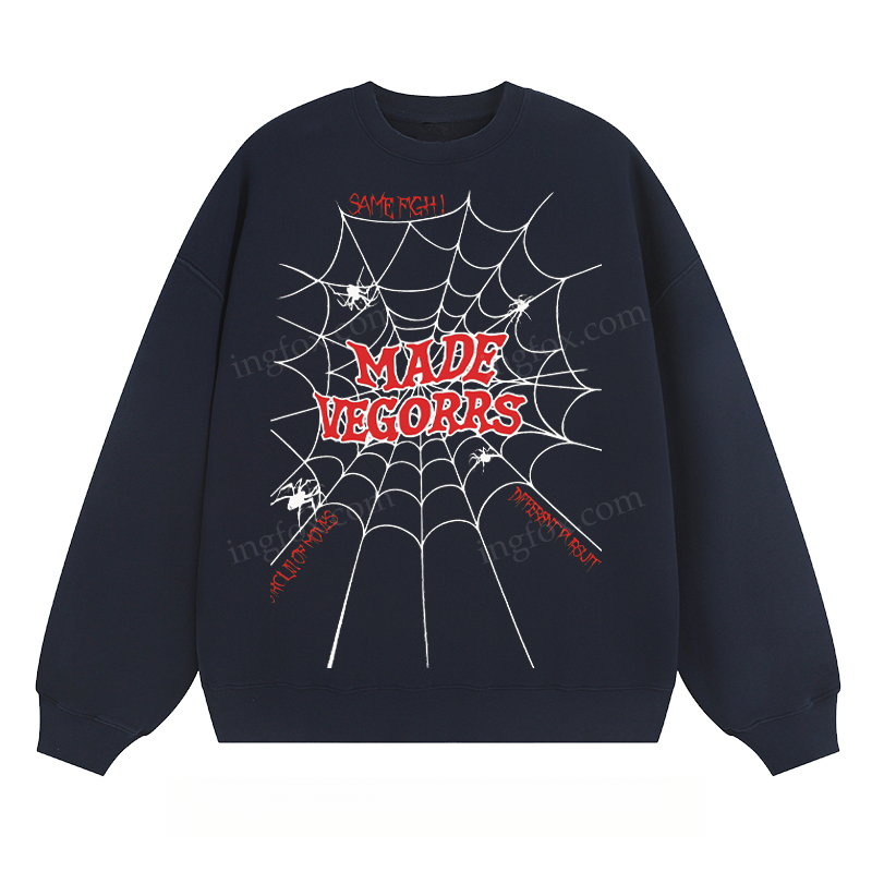 "MADE VEGORRS" Spider Web - Classic Unisex Fit Crewneck Sweatshirt