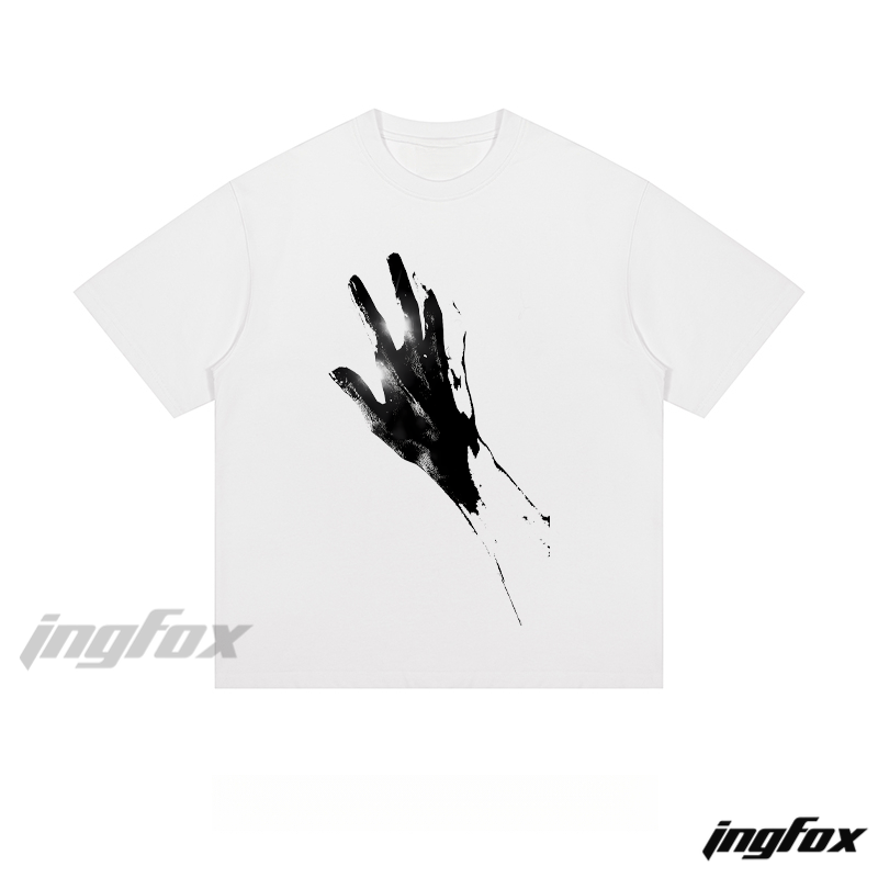 Ink Hand Print - Loose Fit Short Sleeve T - Shirt