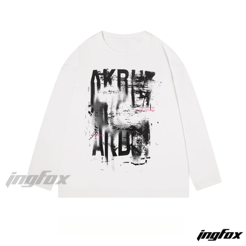 Abstract Graffiti - Themed Classic Cotton Long Sleeve Tee