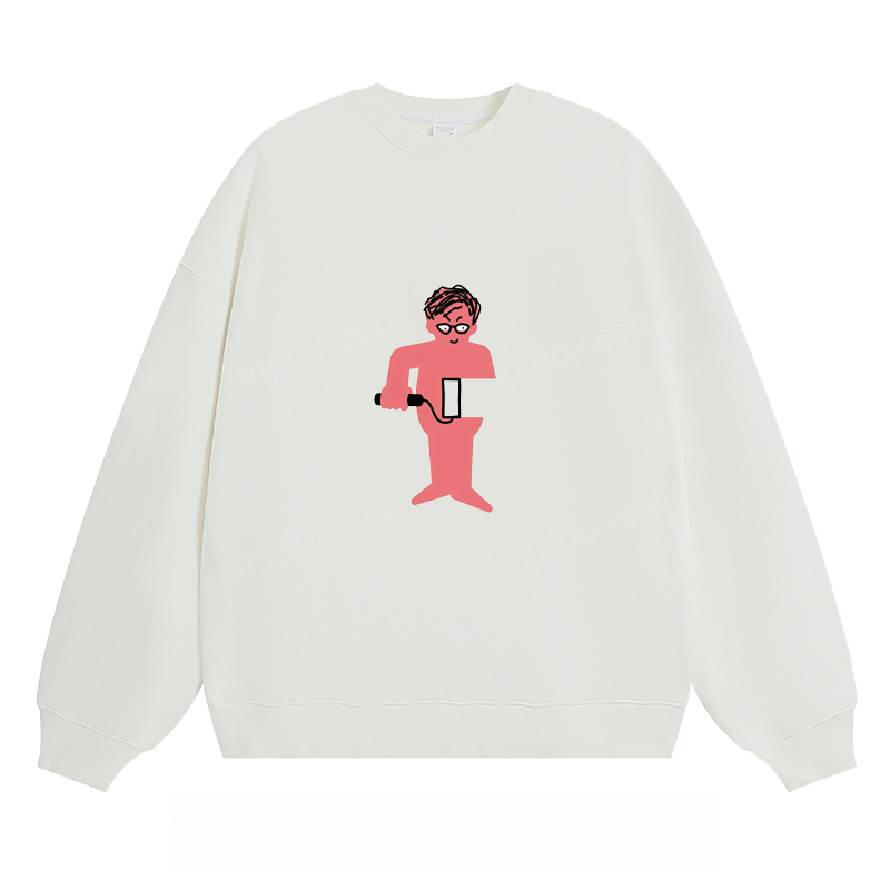 Playful Cartoon Character - Classic Unisex Fit Crewneck Sweatshirt