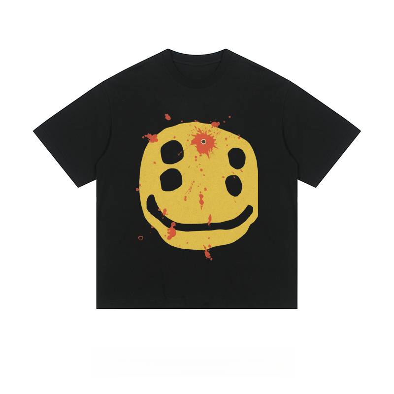 Smiley Splatter - Loose Fit Short Sleeve T - Shirt