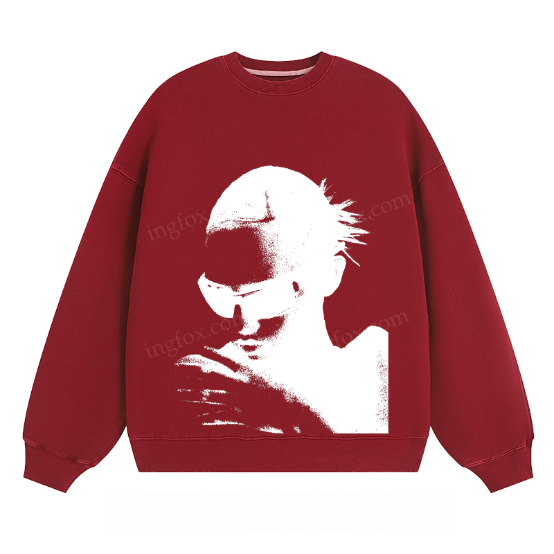 Stylish Portrait - Classic Unisex Fit Crewneck Sweatshirt