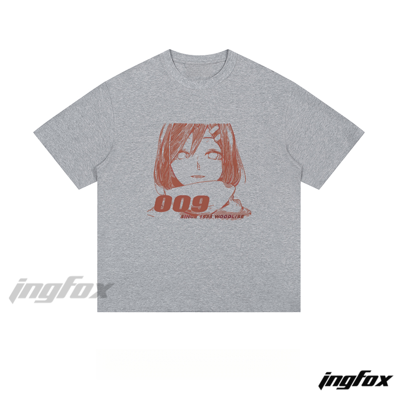 Anime Character 009 Tee - Loose Fit Short Sleeve T - Shirt