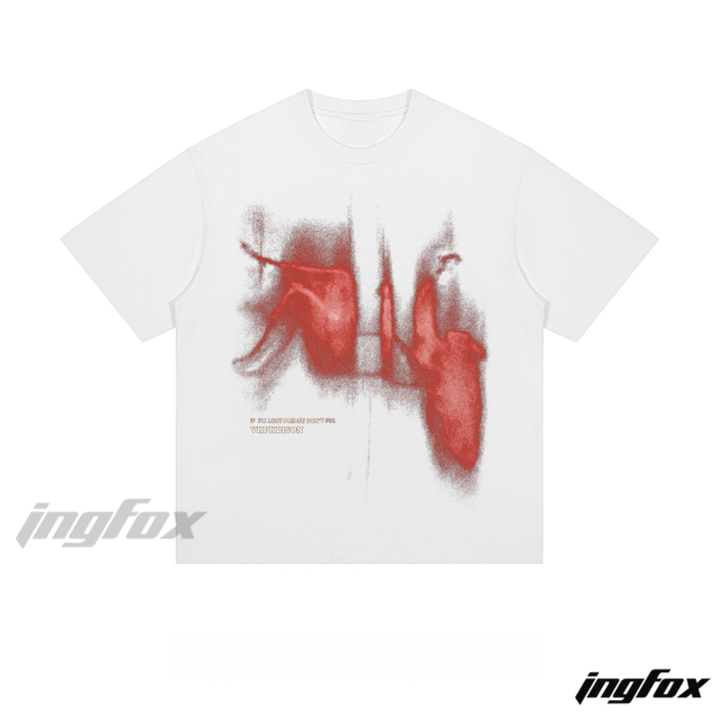 Blurred Organ Art - Loose Fit Short Sleeve T - Shirt