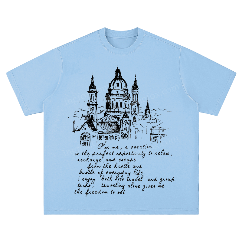 European Architecture & Travel Quote - Unisex Fit Short Sleeve T - Shirt