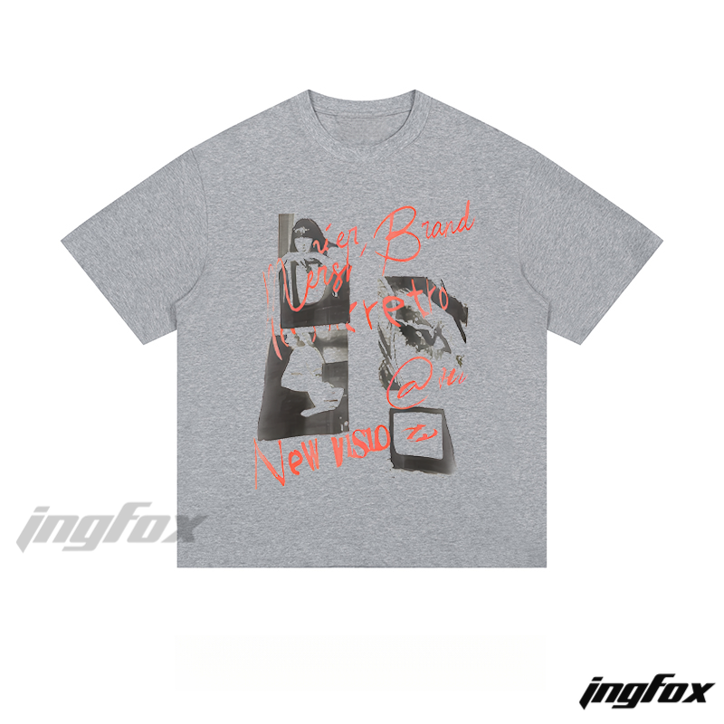 Retro Collage - Loose Fit Short Sleeve T - Shirt