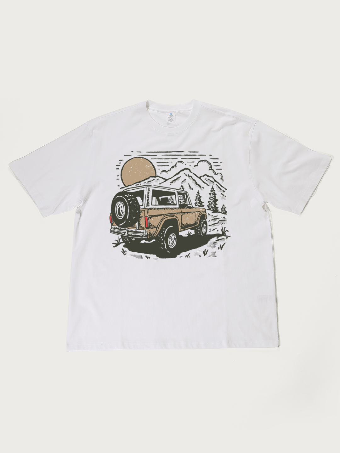 Off-Road Mountain - Unisex Retro Cotton Short Sleeve T-Shirt