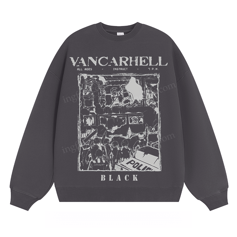 VANCARHELL Black - Classic Unisex Fit Crewneck Sweatshirt