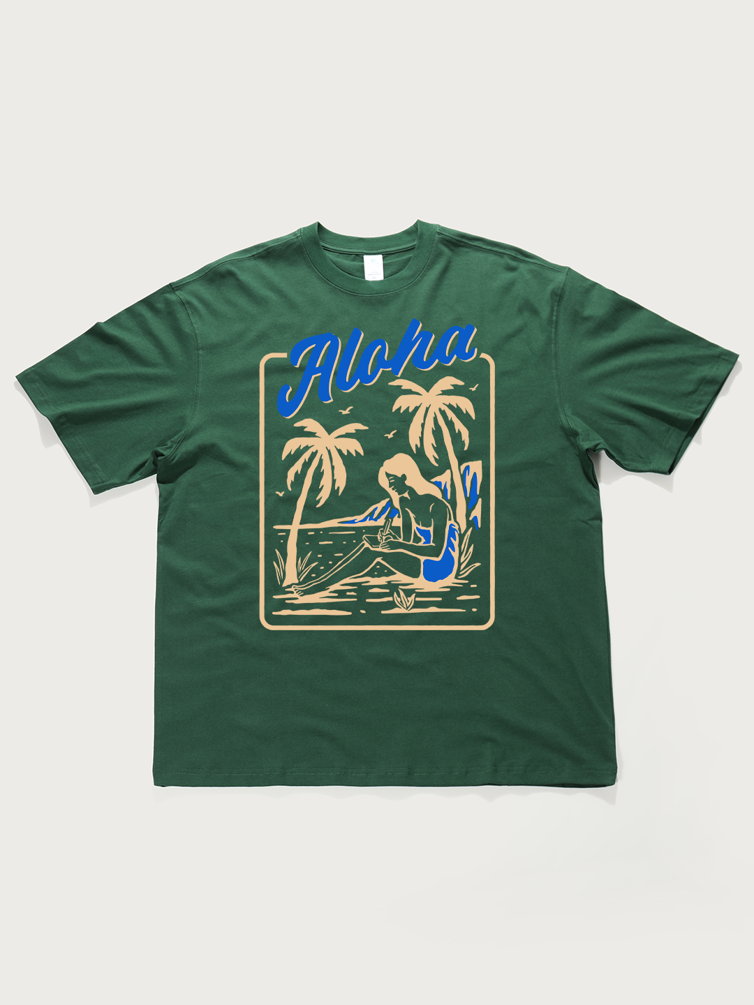 Aloha Hawaiian - Unisex Retro Cotton Short Sleeve T-Shirt