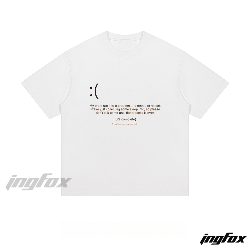 Brain Restart - Loose Fit Short Sleeve T - Shirt