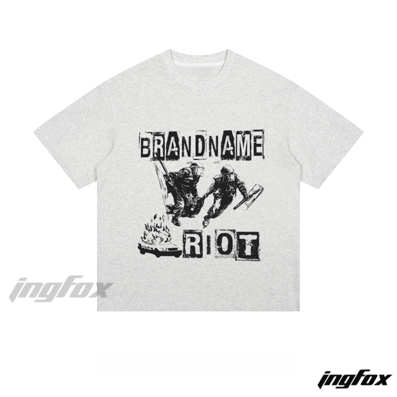 Riot Graphic - Loose Fit Short Sleeve T - Shirt