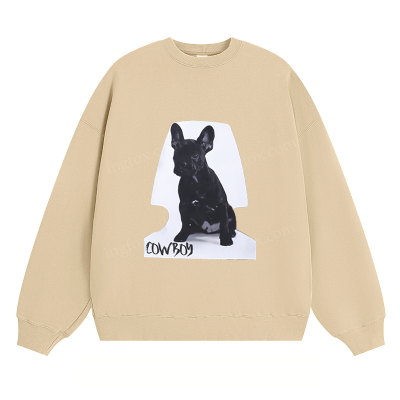 French Bulldog Cowboy - Classic Unisex Fit Crewneck Sweatshirt