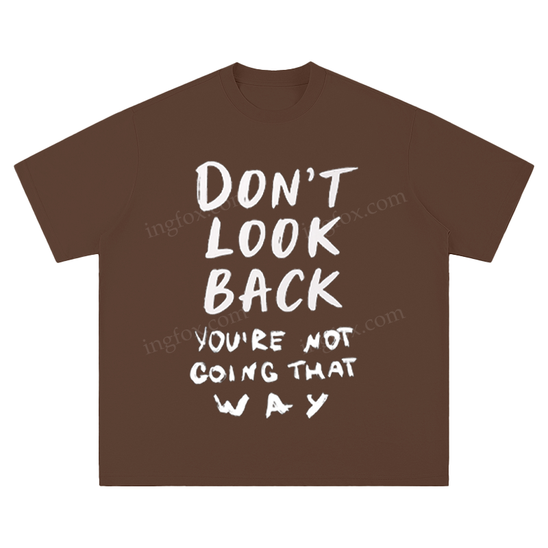 Urban Sketch - "Don't Look Back" Unisex Fit Short Sleeve T - Shirt