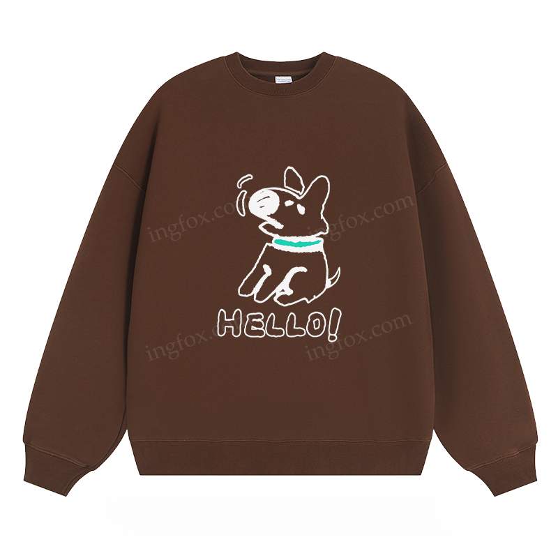Hello Dog - Classic Unisex Fit Crewneck Sweatshirt