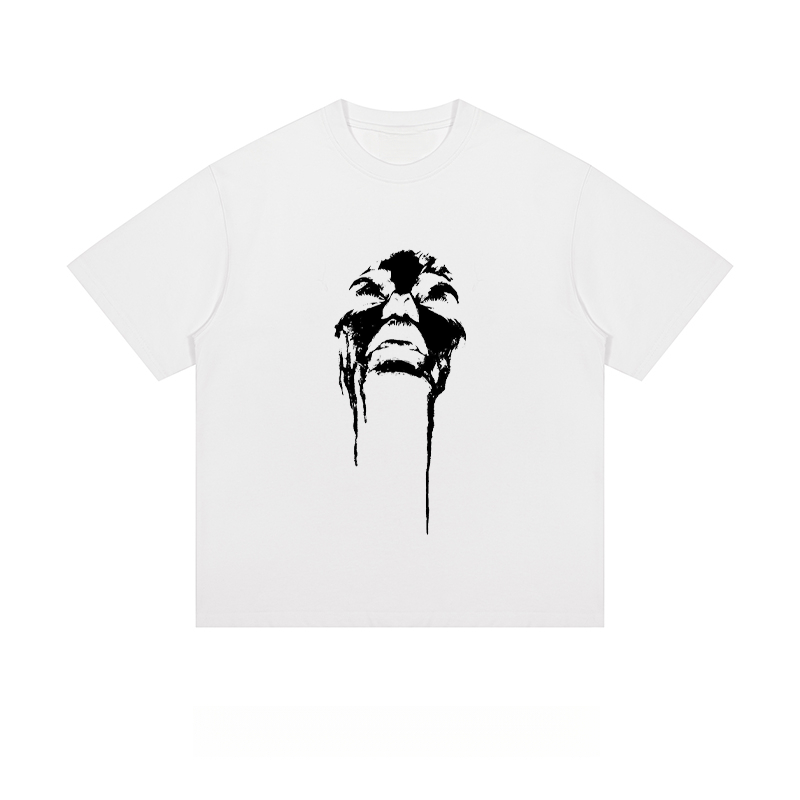 Dripping Face Silhouette - Loose Fit Short Sleeve T-Shirt