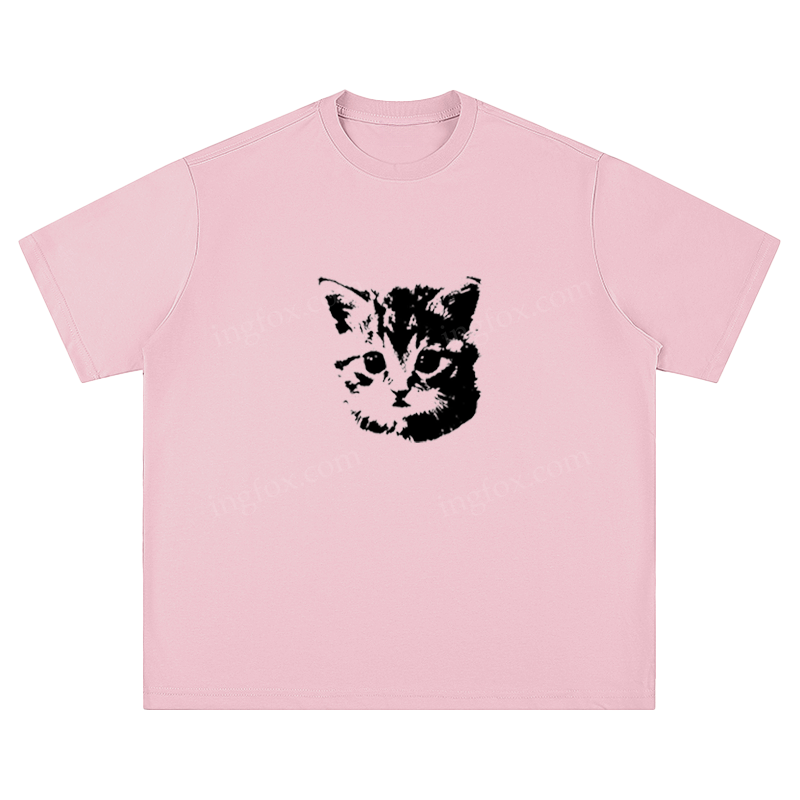 Cute Kitten Graphic - Unisex Fit Short Sleeve T - Shirt