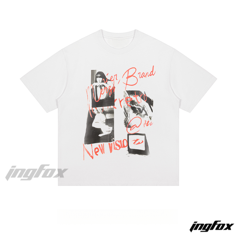 Retro Collage - Loose Fit Short Sleeve T - Shirt
