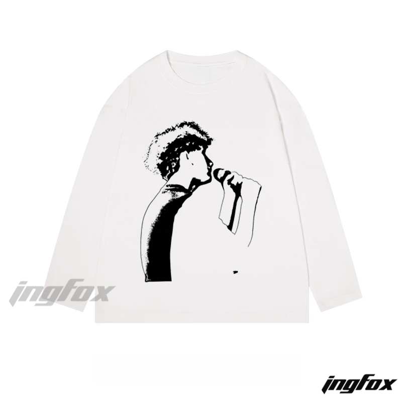 Vocalist Silhouette - Classic Cotton Long Sleeve Tee