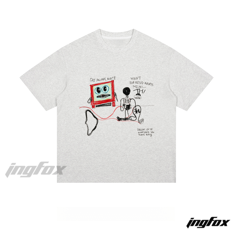 Whimsical Hand - Drawn Scene - Loose Fit Short Sleeve T-Shirt