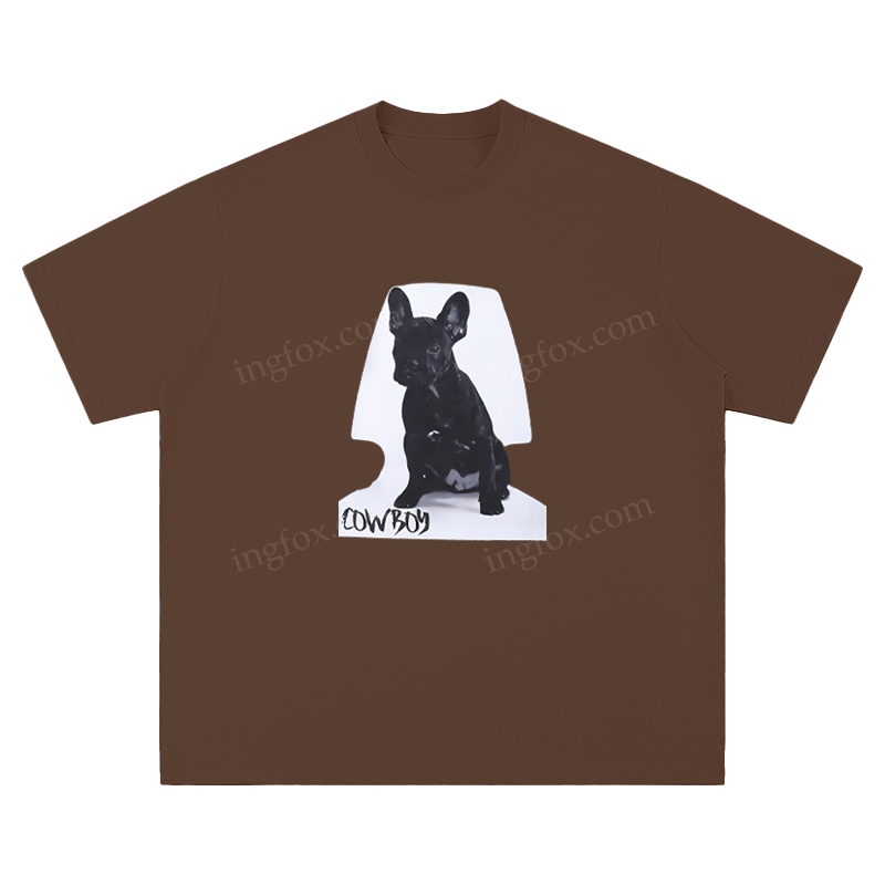 French Bulldog "Cowboy" - Unisex Fit Short Sleeve T - Shirt
