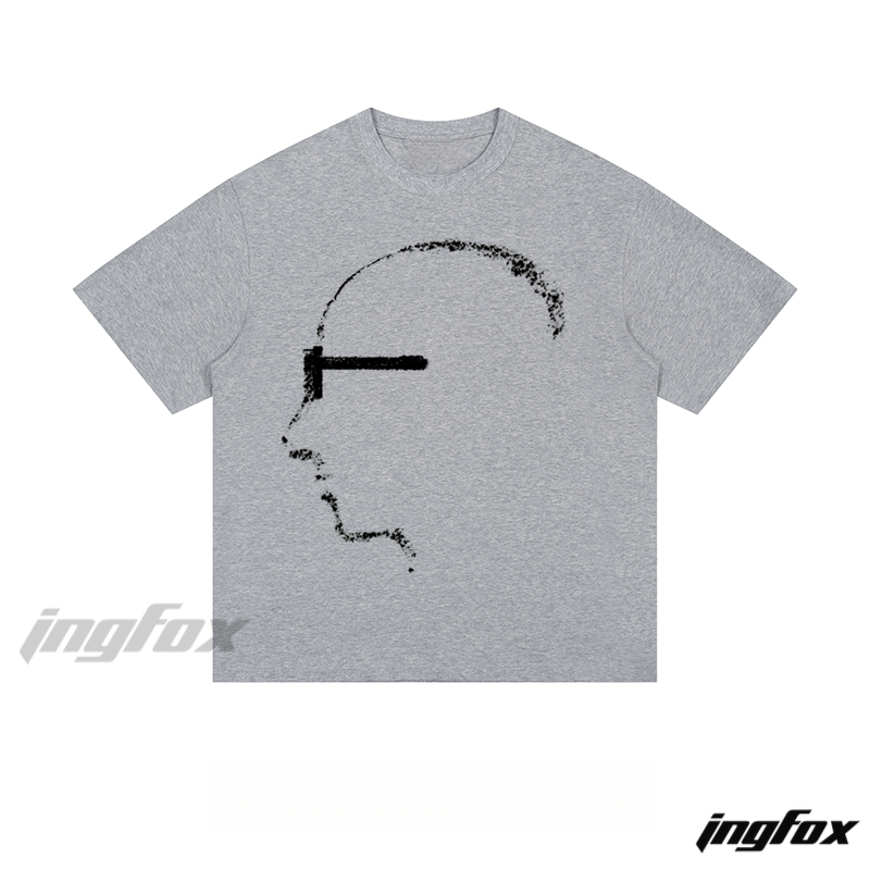 Abstract Silhouette - Loose Fit Short Sleeve T - Shirt