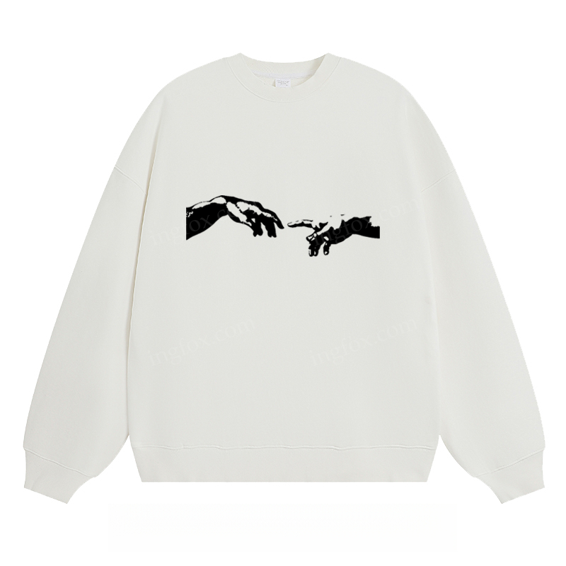 The Creation of Adam Hands - Classic Unisex Fit Crewneck Sweatshirt