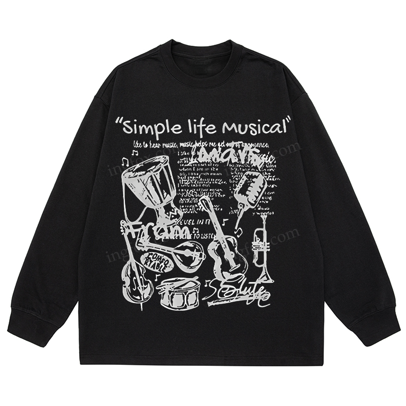 Simple Life Musical - Classic Unisex Fit Cotton Long Sleeve Tee