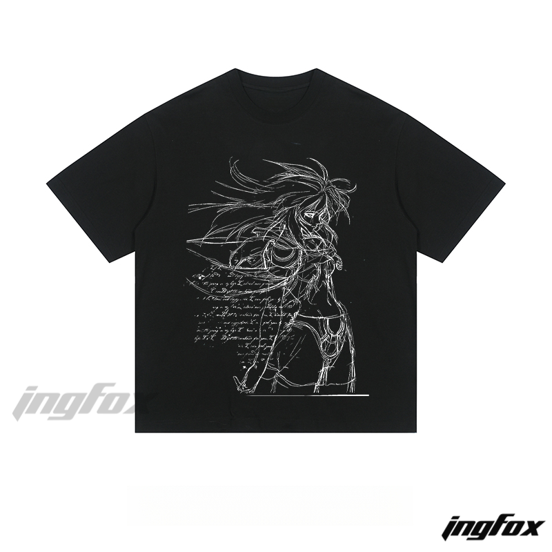 Anime Sketch & Script - Loose Fit Short Sleeve T-Shirt