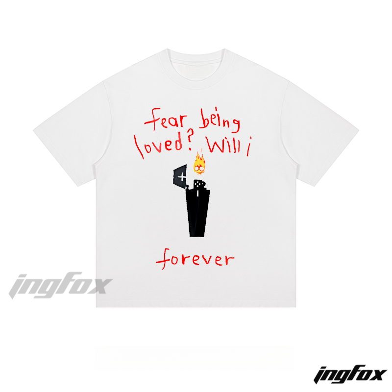 Dark Love Query - Loose Fit Short Sleeve T - Shirt