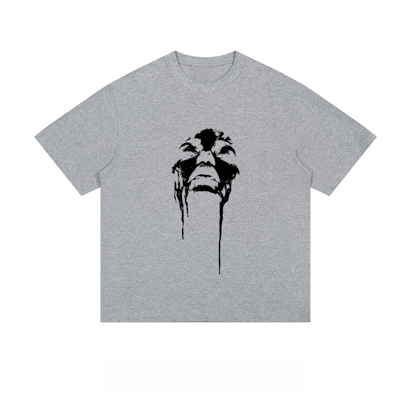 Dripping Face Silhouette - Loose Fit Short Sleeve T-Shirt