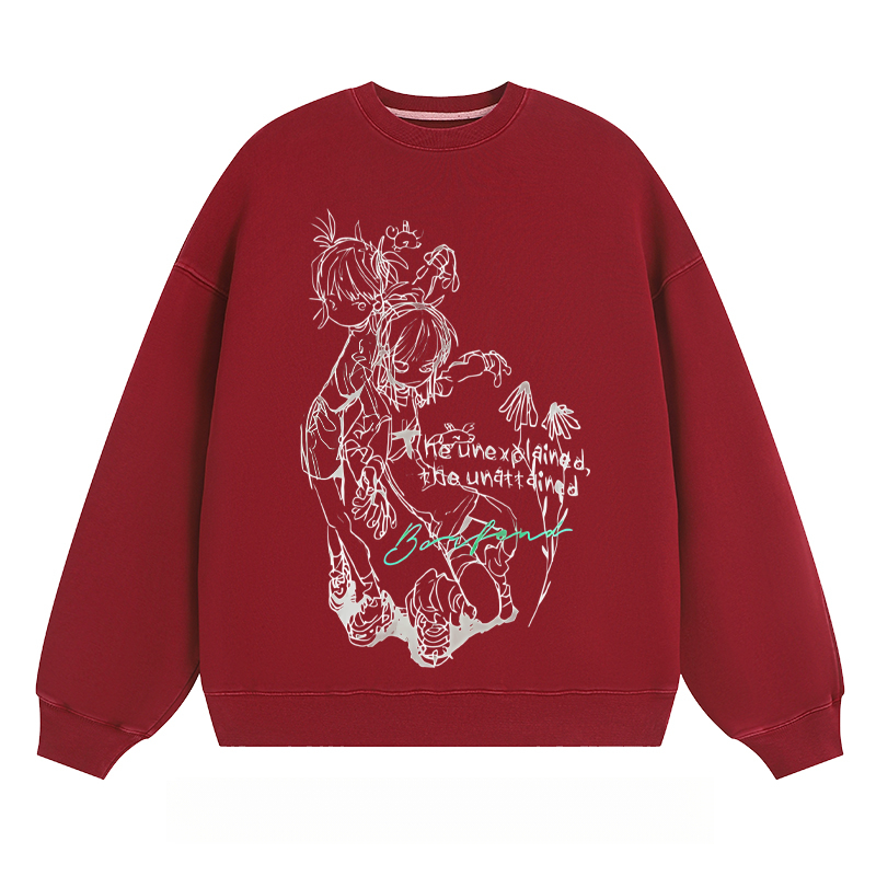 Anime - Style Sketch Crewneck Sweatshirt