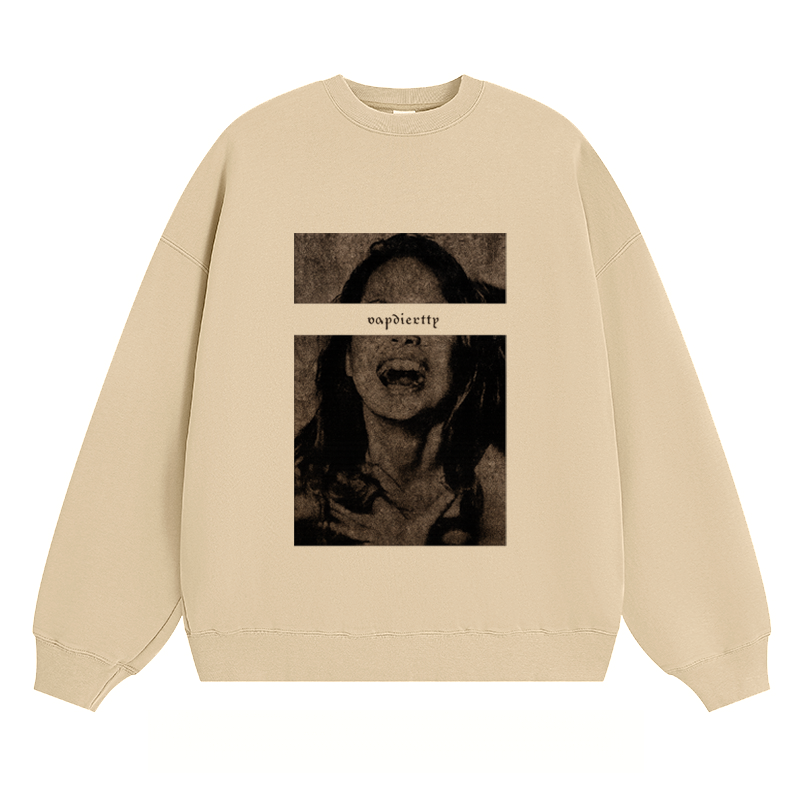 Artistic Portrait & "vapicettp" - Classic Unisex Fit Crewneck Sweatshirt